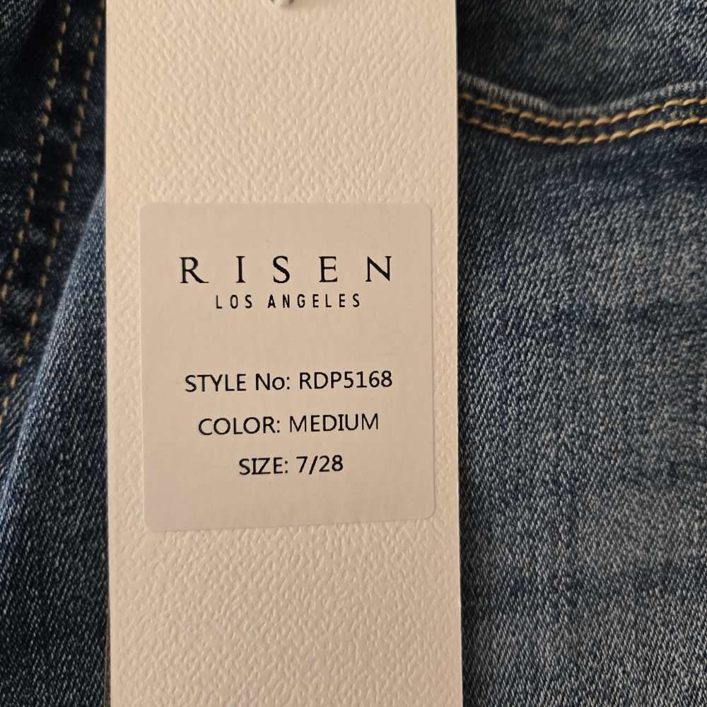 NWT Risen crop flare fringe hem - Picture 4 of 5